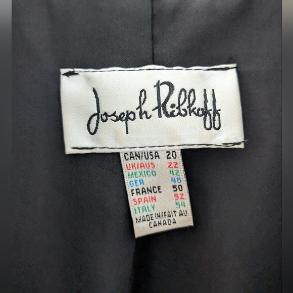 Joseph Ribkoff Swing Knit String Jacket Gray and Red Size US 20 - Picture 5 of 6